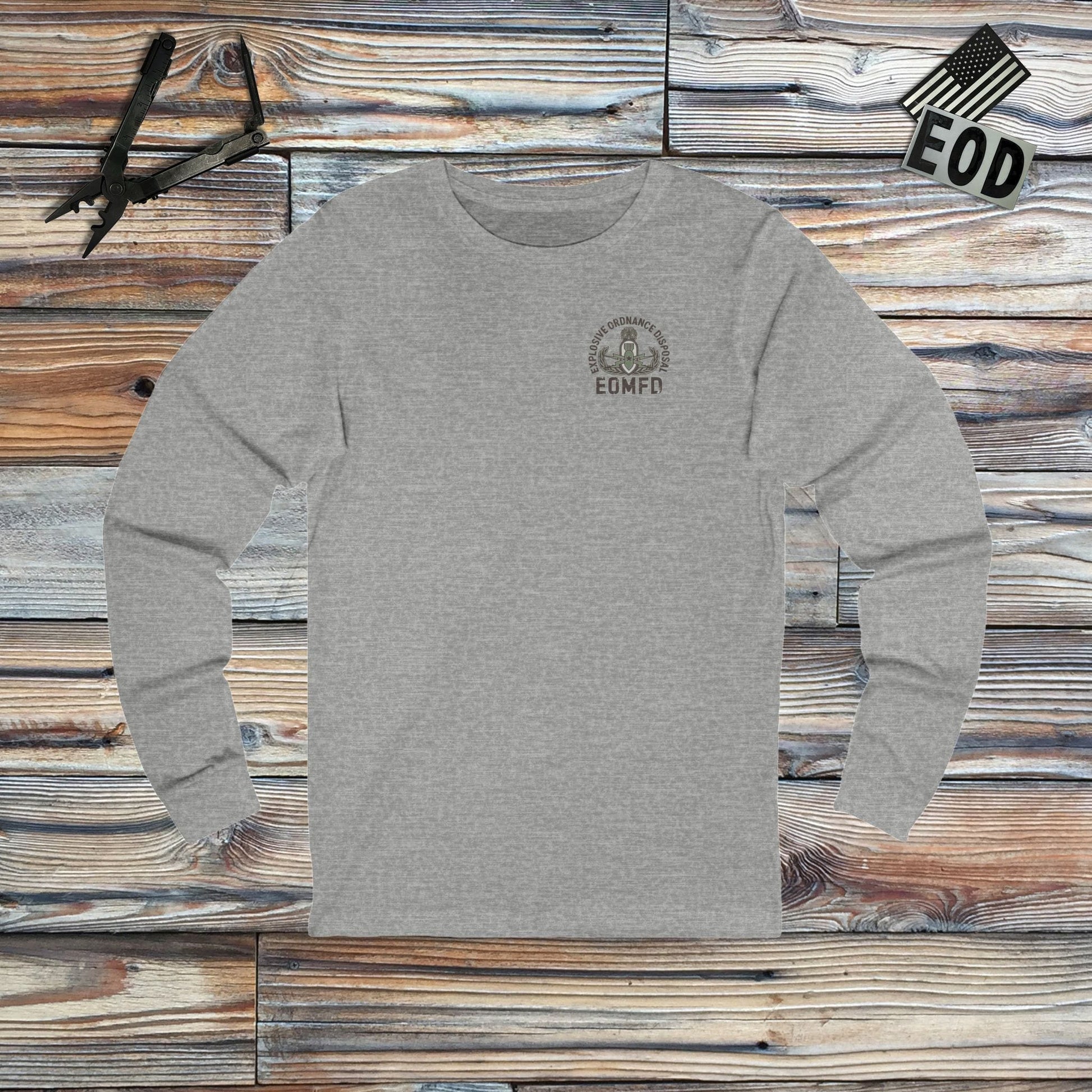 K-Factor Supply Co The Technician Tarot (Long Sleeve - Back Print) T-Shirt S / Athletic Heather