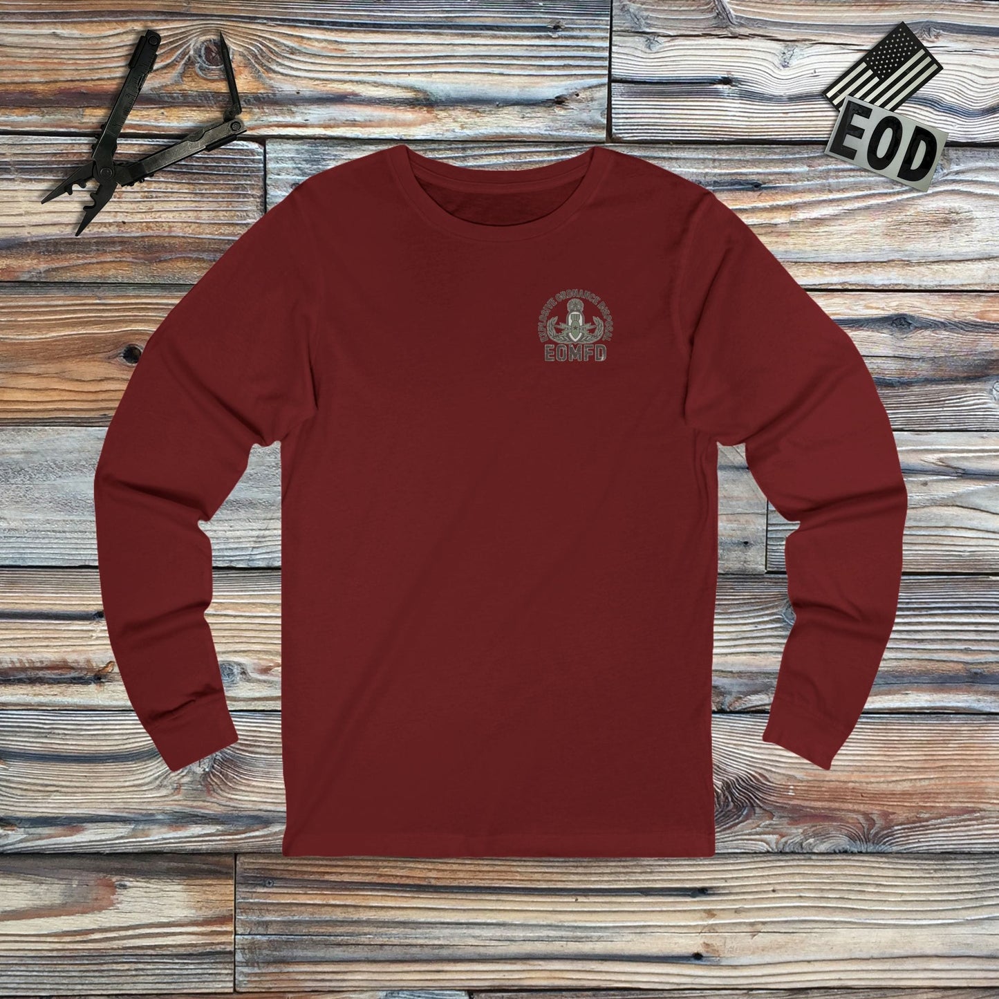 K-Factor Supply Co The Technician Tarot (Long Sleeve - Back Print) T-Shirt S / Cardinal
