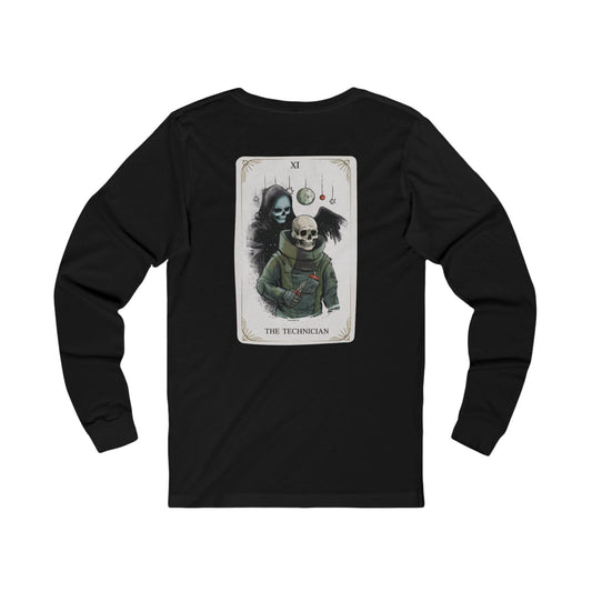 K-Factor Supply Co The Technician Tarot Mk 1 (Long Sleeve - Back Print) T-Shirt S / Black