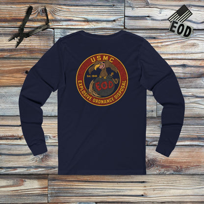 K-Factor Supply Co USMC BBP Icon (Long Sleeve - Back Print) T-Shirt