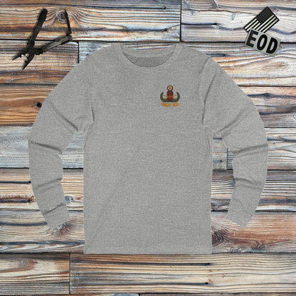 K-Factor Supply Co USMC BBP Icon (Long Sleeve - Back Print) T-Shirt S / Athletic Heather