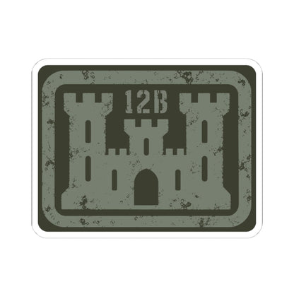 K-Factor Supply Co 12B Castle Sticker 4" × 4" / White