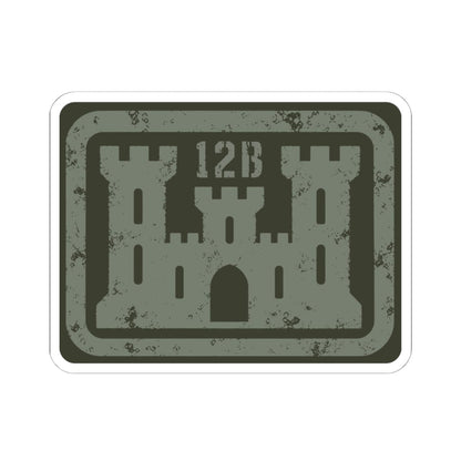 K-Factor Supply Co 12B Castle Sticker 6" × 6" / White