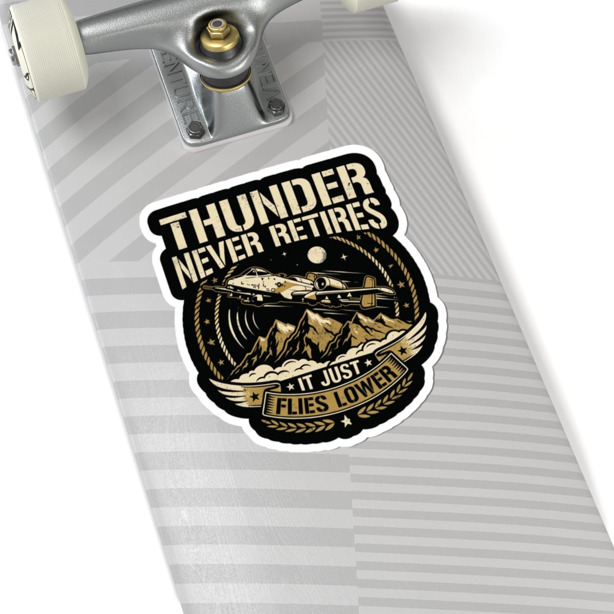 K-Factor Supply Co A-10 Thunder Never Retires Sticker