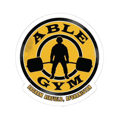 K-Factor Supply Co Able Gym Sticker 6" × 6" / White