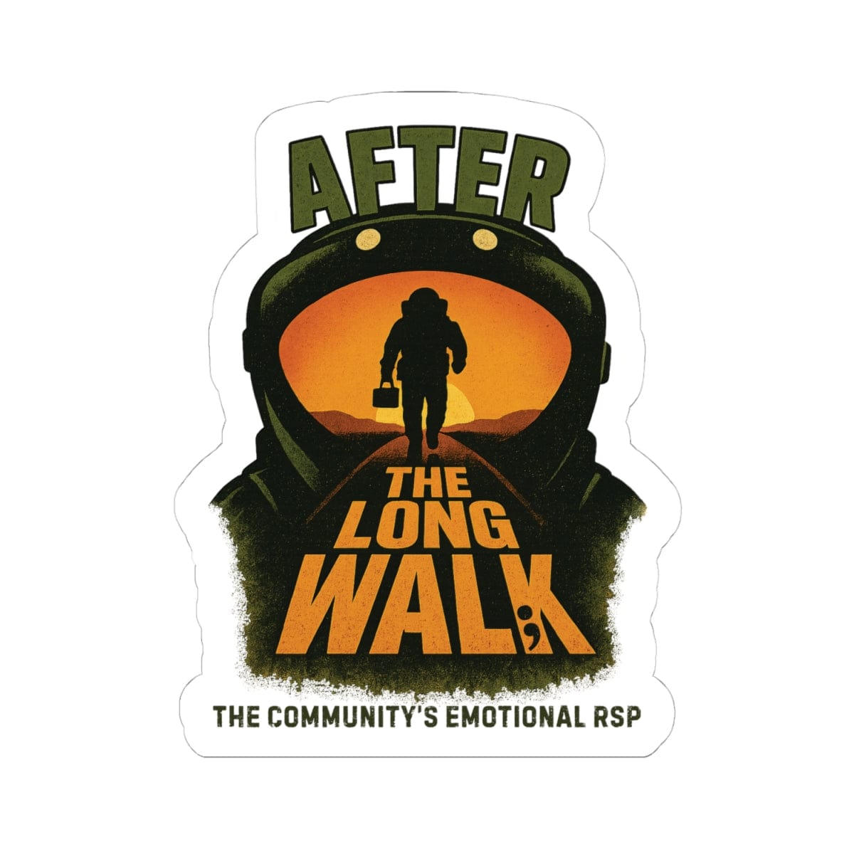 K-Factor Supply Co After the Long Walk Sticker 4" × 4"