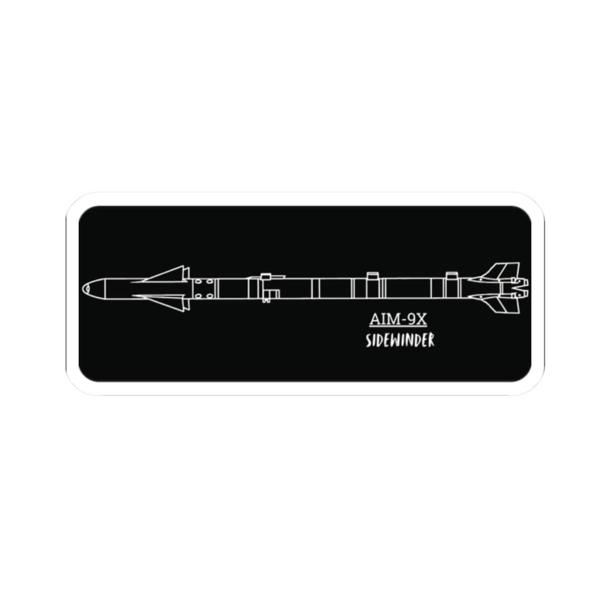 K-Factor Supply Co AIM-9X Technical Sticker 2" × 2"