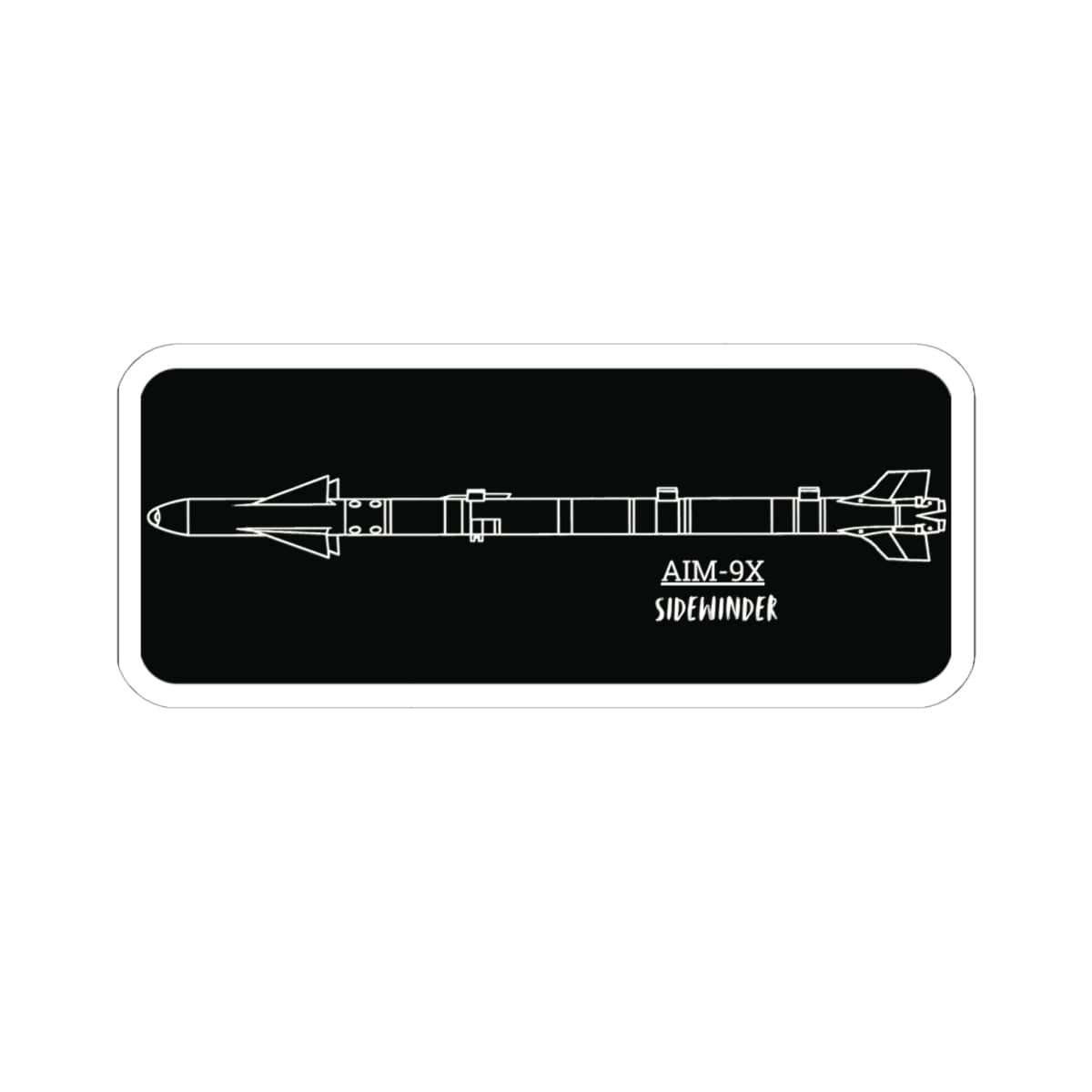 K-Factor Supply Co AIM-9X Technical Sticker 6" × 6"