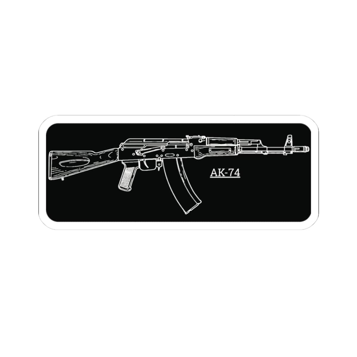 K-Factor Supply Co AK-74 Technical Sticker 3" × 3"