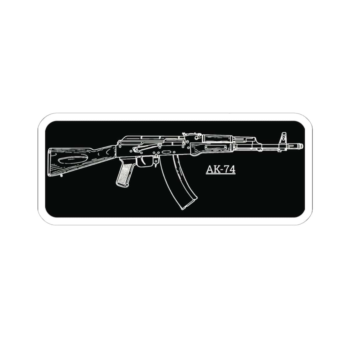 K-Factor Supply Co AK-74 Technical Sticker 6" × 6"