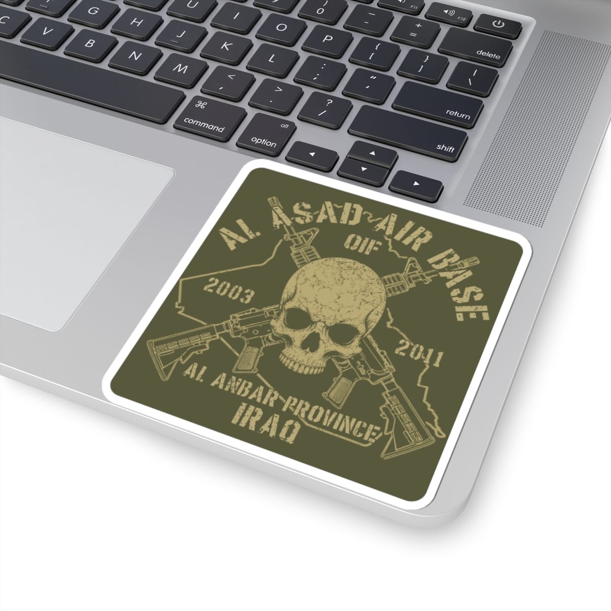 K-Factor Supply Co Al Asad OIF - Skull & Carbines Sticker