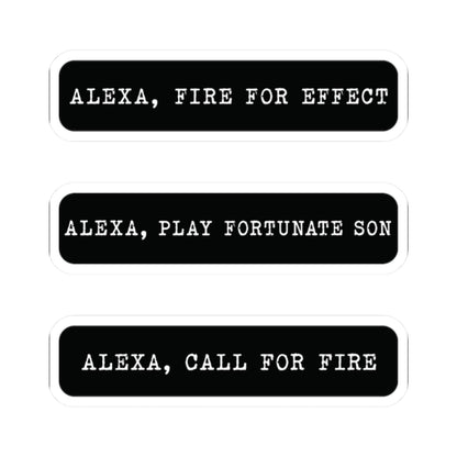 K-Factor Supply Co Alexa Mk 1 Sticker (3-Pack) 2" × 2" / White