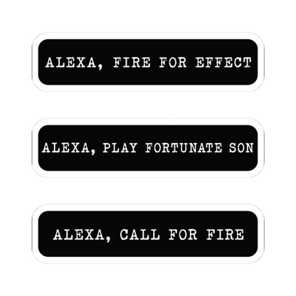 K-Factor Supply Co Alexa Mk 1 Sticker (3-Pack) 3" × 3" / White