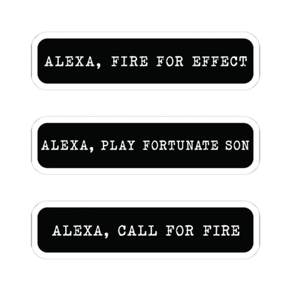 K-Factor Supply Co Alexa Mk 1 Sticker (3-Pack) 4" × 4" / White