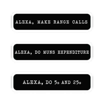 K-Factor Supply Co Alexa Mk 2 Sticker (3-Pack) 2" × 2" / White