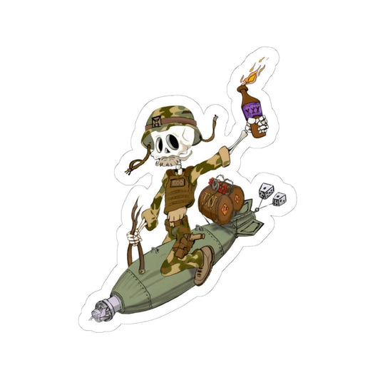 K-Factor Supply Co All the Way Down Sticker 6" × 6"