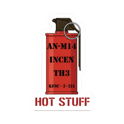 K-Factor Supply Co AN-M14 Hot Stuff Sticker 2" × 2"