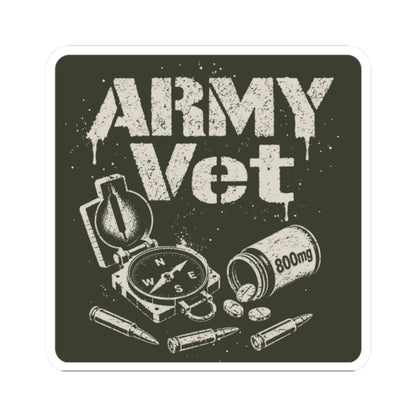 K-Factor Supply Co Army Vet Mk 2 Sticker 2" × 2"