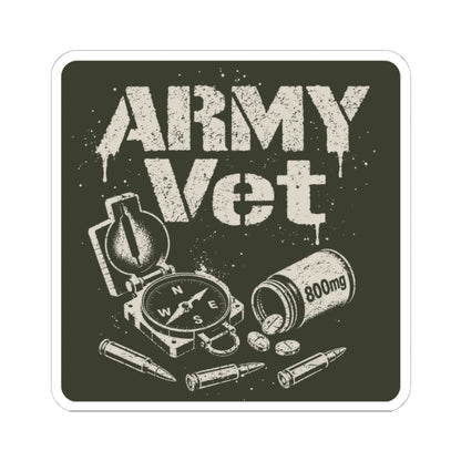 K-Factor Supply Co Army Vet Mk 2 Sticker 6" × 6"