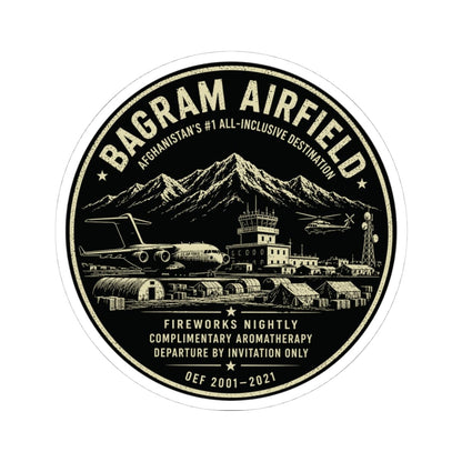 K-Factor Supply Co Bagram All-Inclusive Sticker 4" × 4"