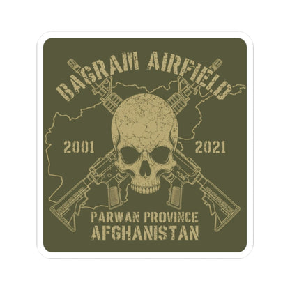 K-Factor Supply Co Bagram - Skull & Carbines Sticker 2" × 2"
