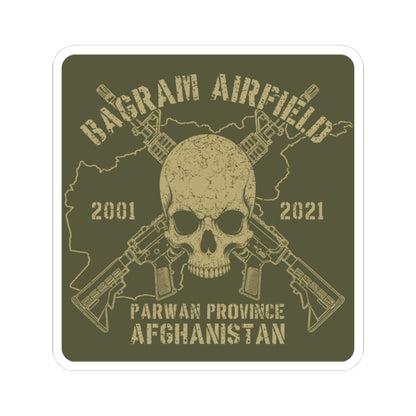 K-Factor Supply Co Bagram - Skull & Carbines Sticker 3" × 3"