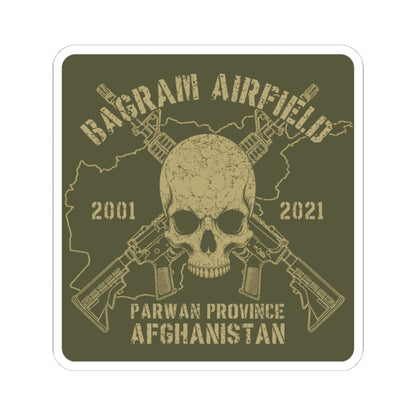 K-Factor Supply Co Bagram - Skull & Carbines Sticker 4" × 4"