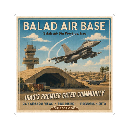 K-Factor Supply Co Balad AB Travel Sticker 6" × 6"
