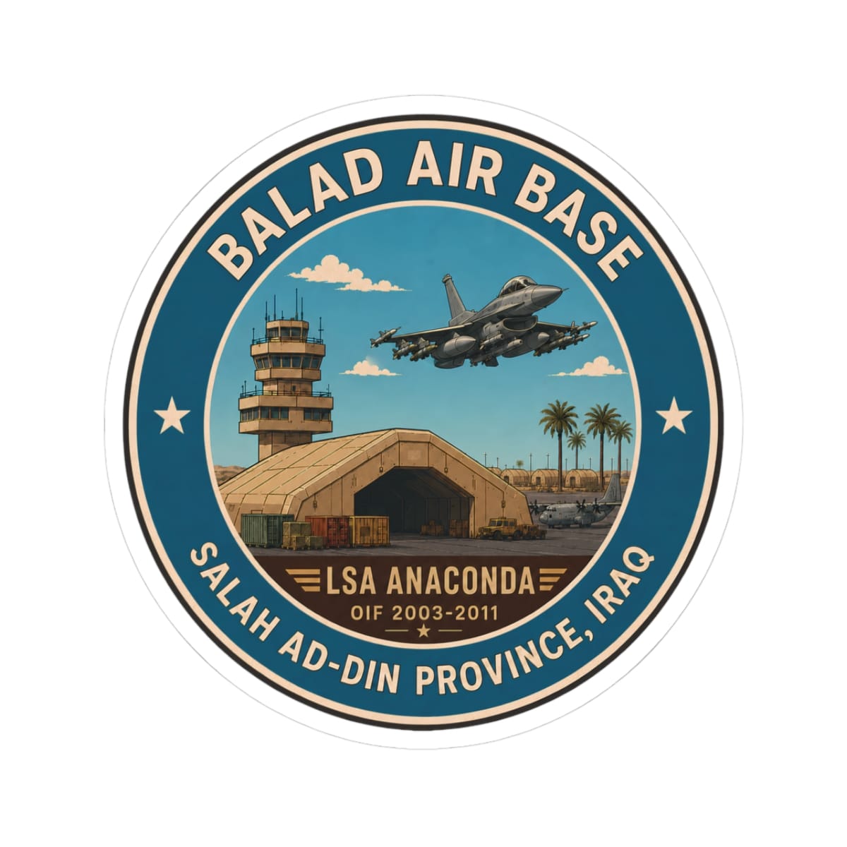 K-Factor Supply Co Balad Icon Mk 1 Sticker 3" × 3"