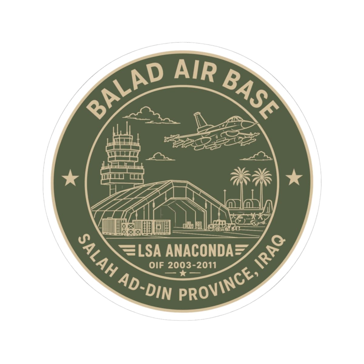K-Factor Supply Co Balad Icon Mk 2 Sticker 3" × 3" / White