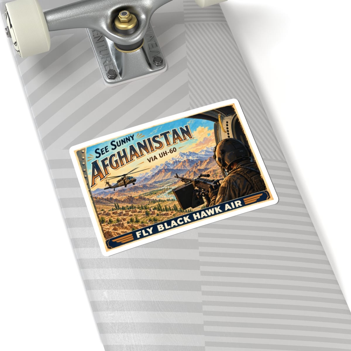 K-Factor Supply Co Black Hawk Air - Afghanistan Sticker