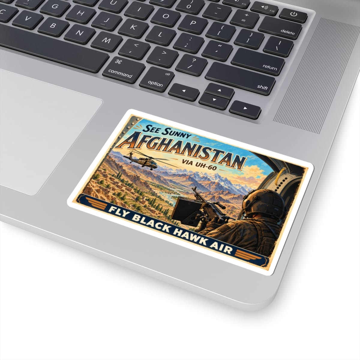 K-Factor Supply Co Black Hawk Air - Afghanistan Sticker