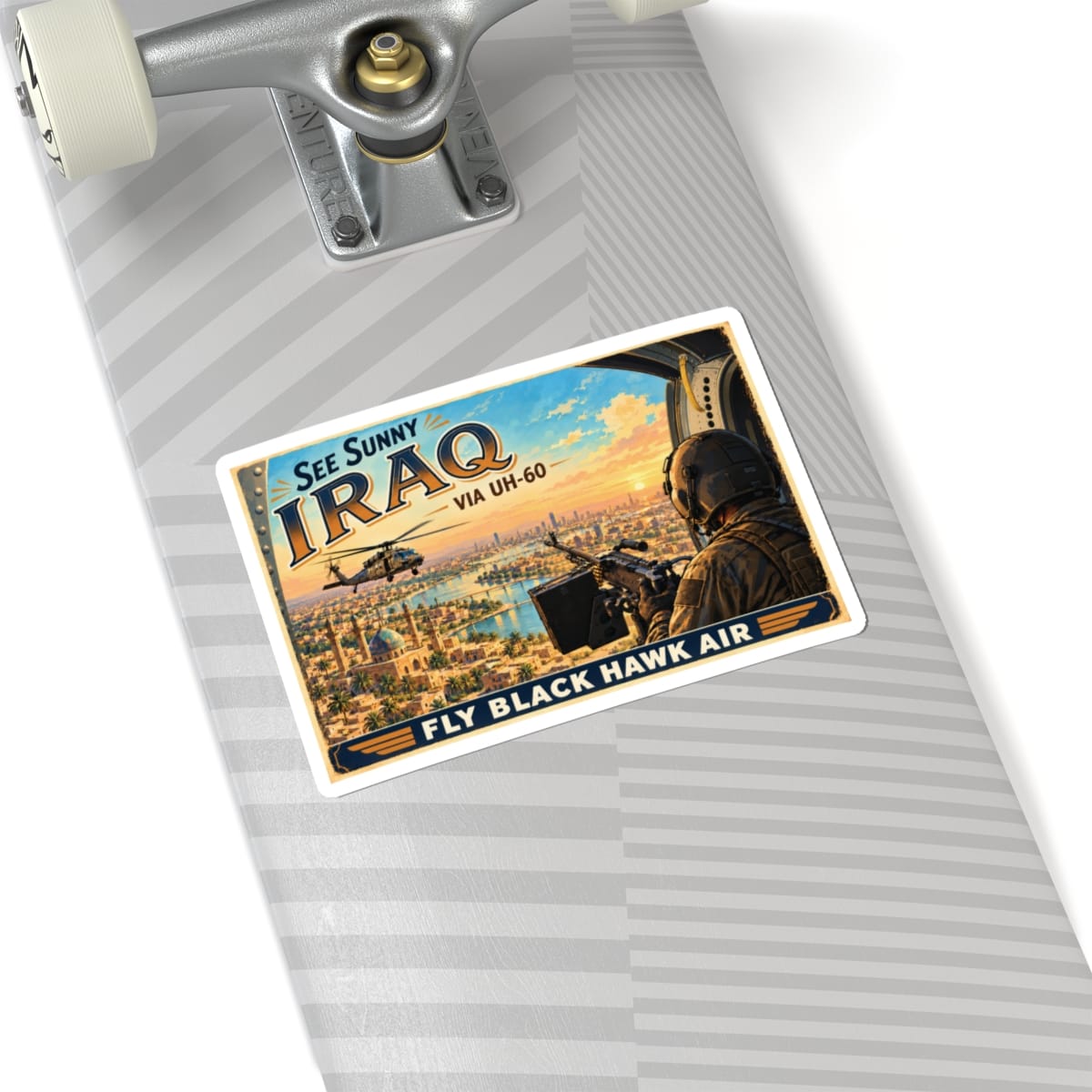 K-Factor Supply Co Black Hawk Air - Iraq Sticker