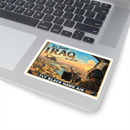 K-Factor Supply Co Black Hawk Air - Iraq Sticker