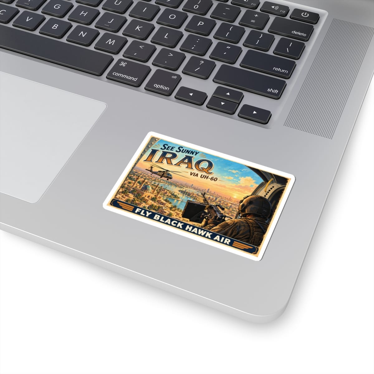 K-Factor Supply Co Black Hawk Air - Iraq Sticker