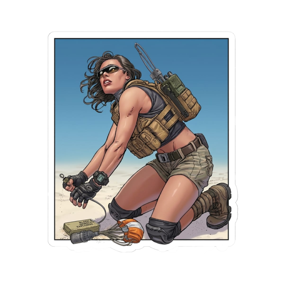 K-Factor Supply Co Blow 'n' Go Sticker 3" × 3"