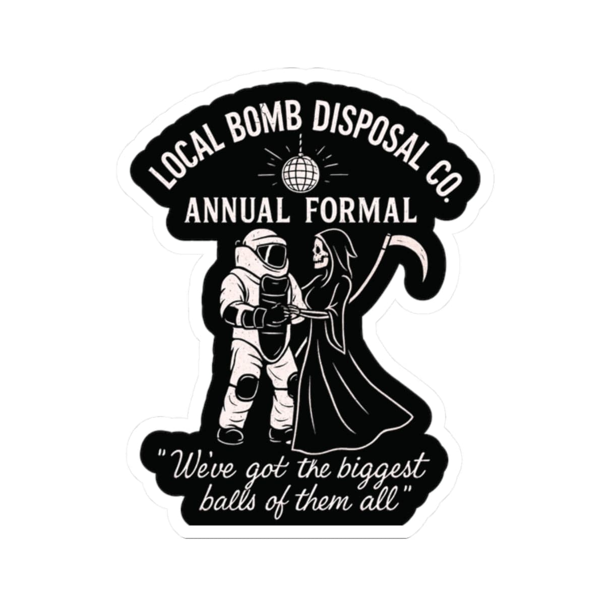 K-Factor Supply Co Bomb Disposal Formal Sticker 2" × 2"