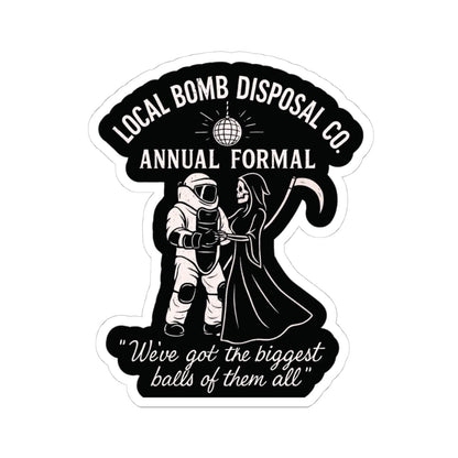 K-Factor Supply Co Bomb Disposal Formal Sticker 4" × 4"