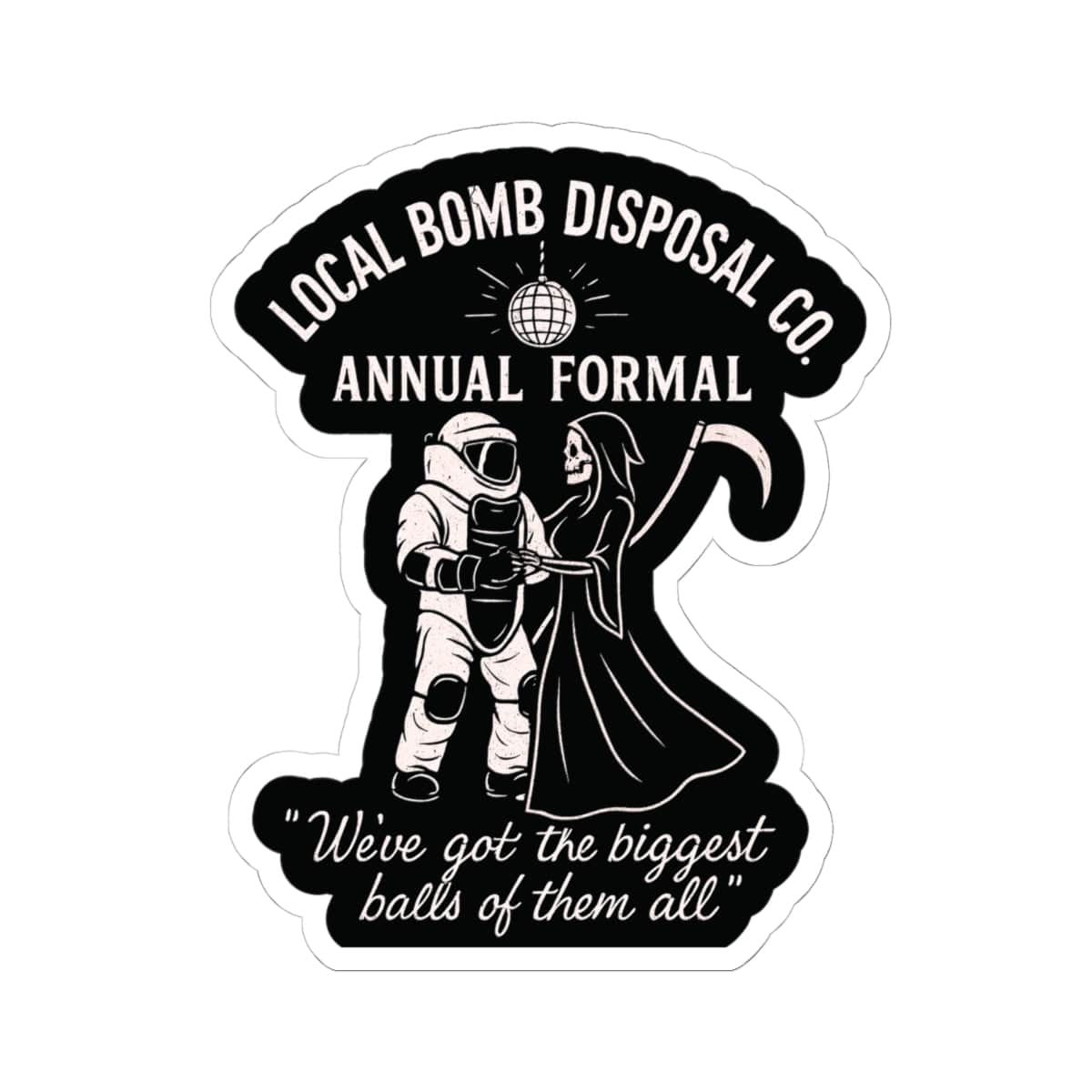 K-Factor Supply Co Bomb Disposal Formal Sticker 6" × 6"