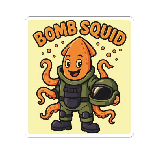 K-Factor Supply Co Bomb Squid Sticker 6" × 6"