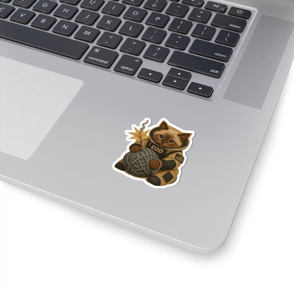 K-Factor Supply Co Bomb Suit Kitten - Siamese Sticker