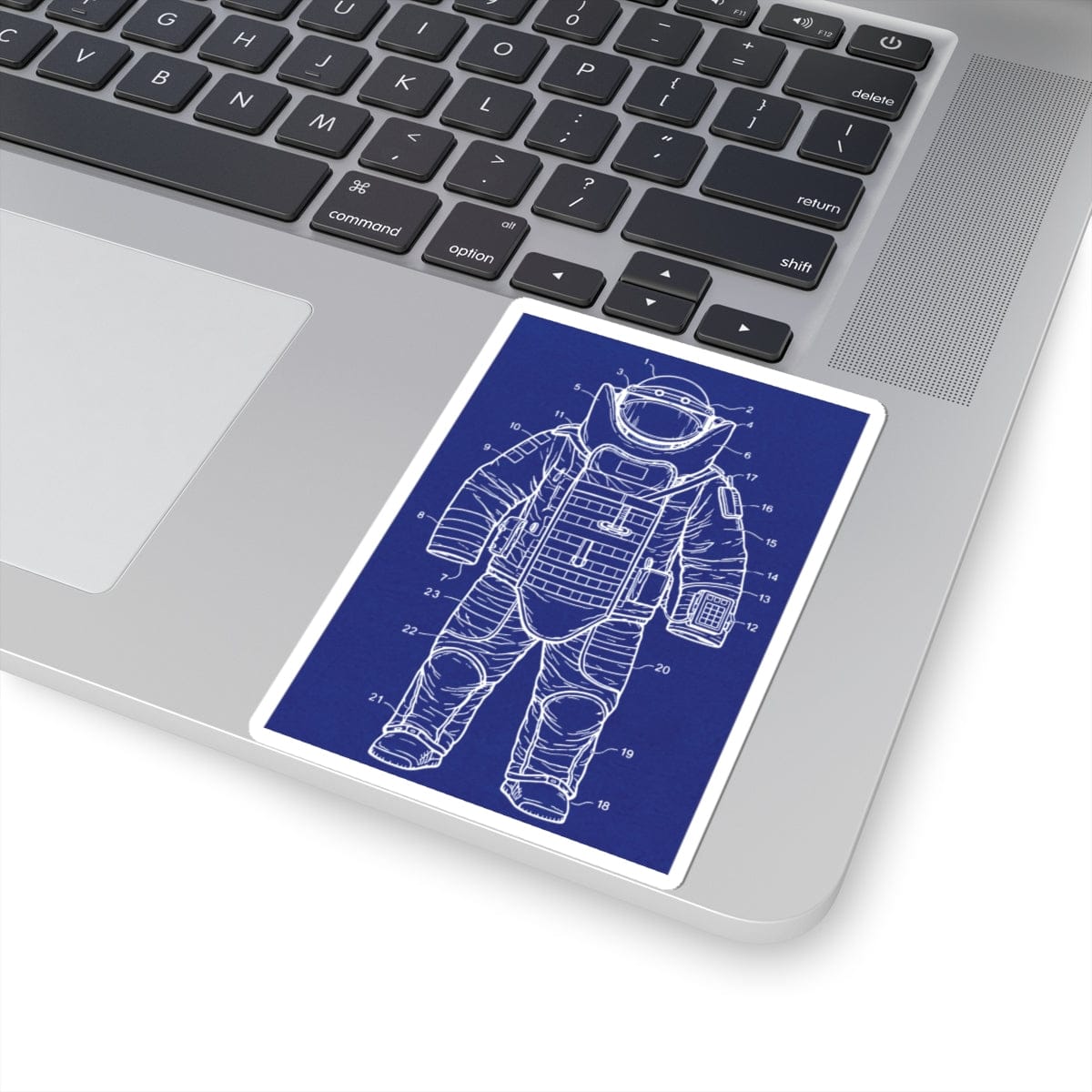 K-Factor Supply Co Bomb Suit (Patent Drawing) Sticker
