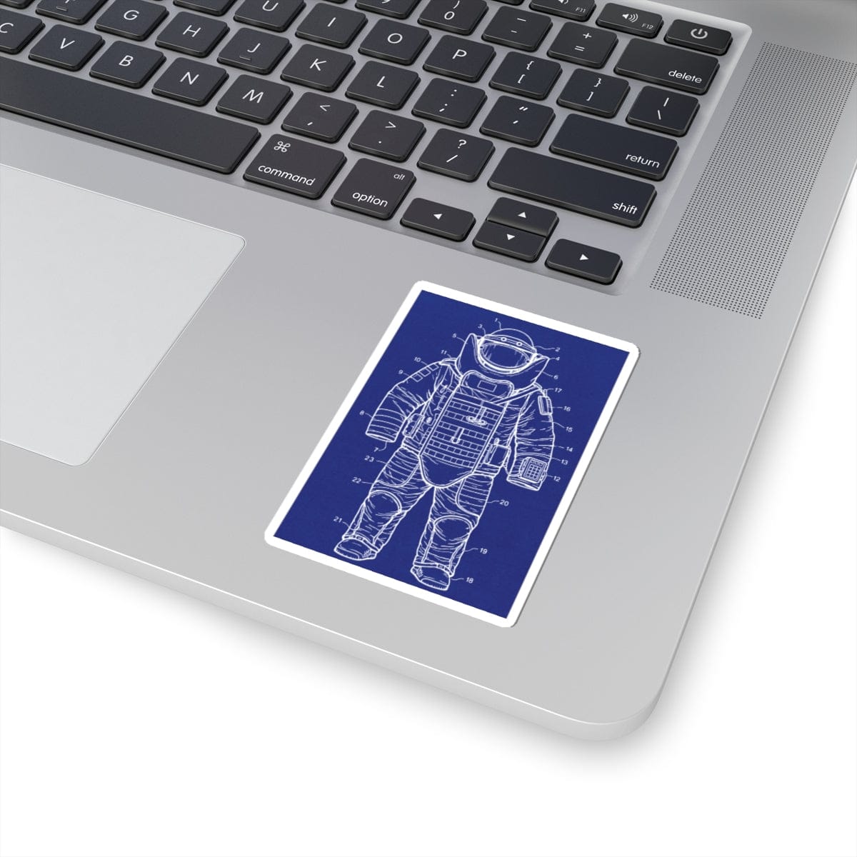 K-Factor Supply Co Bomb Suit (Patent Drawing) Sticker