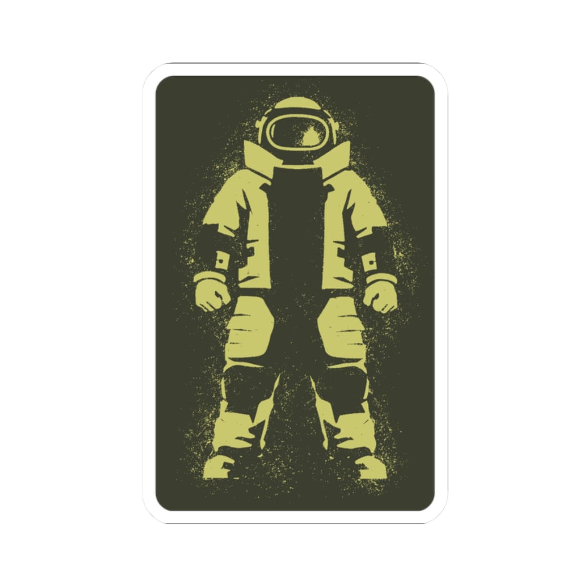 K-Factor Supply Co Bomb Suit Stencil Sticker 2" × 2"
