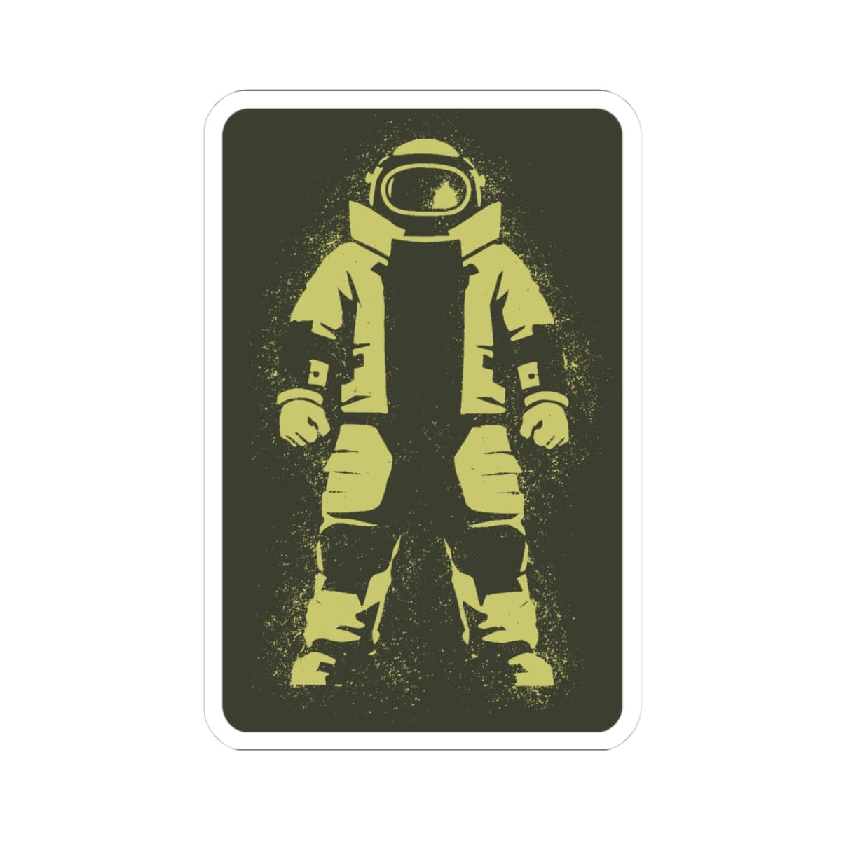 K-Factor Supply Co Bomb Suit Stencil Sticker 3" × 3"