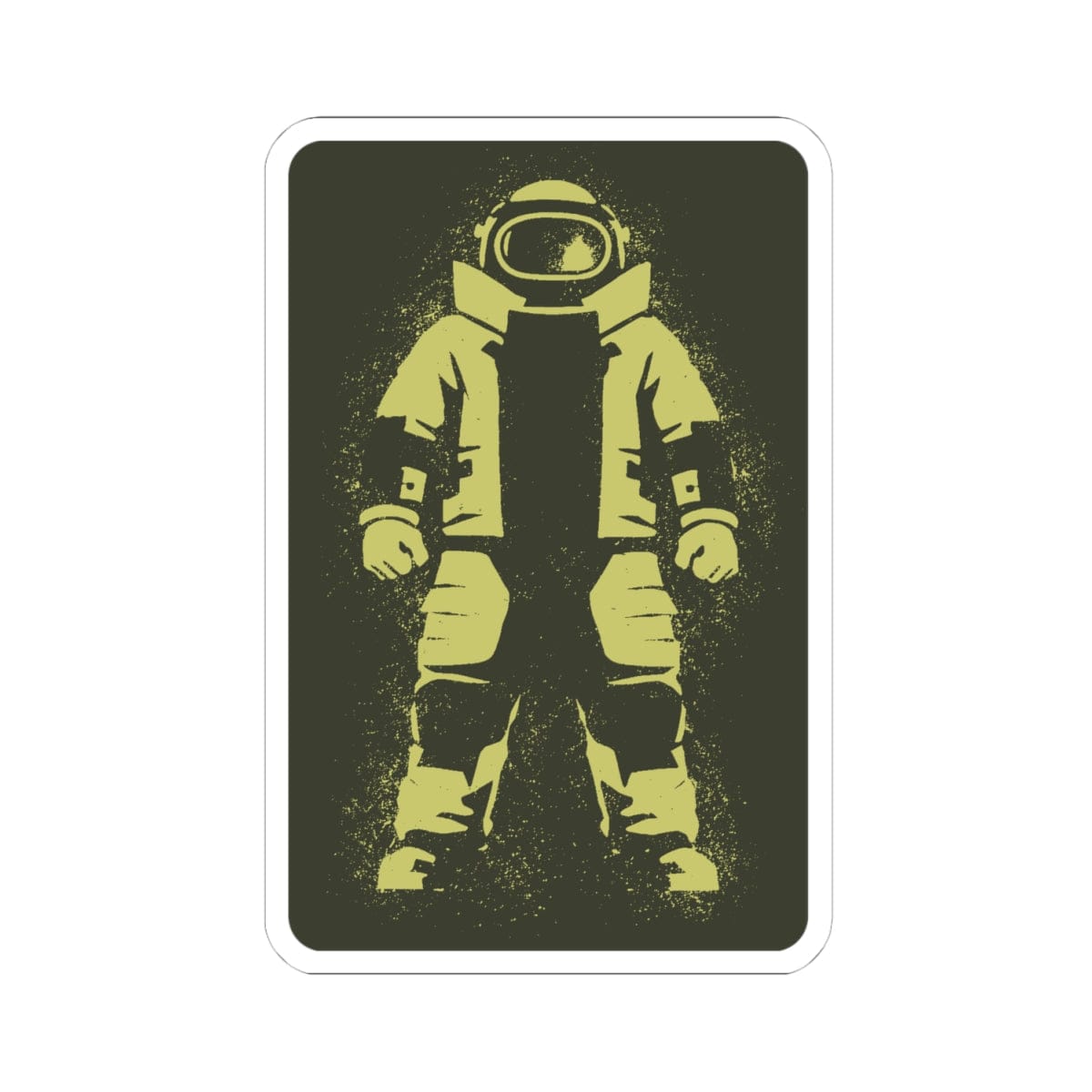 K-Factor Supply Co Bomb Suit Stencil Sticker 4" × 4"