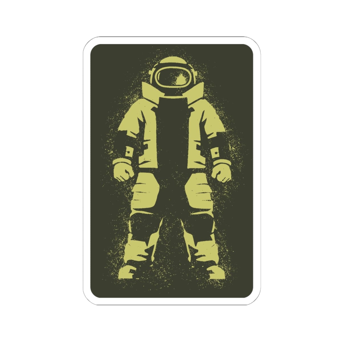 K-Factor Supply Co Bomb Suit Stencil Sticker 6" × 6"