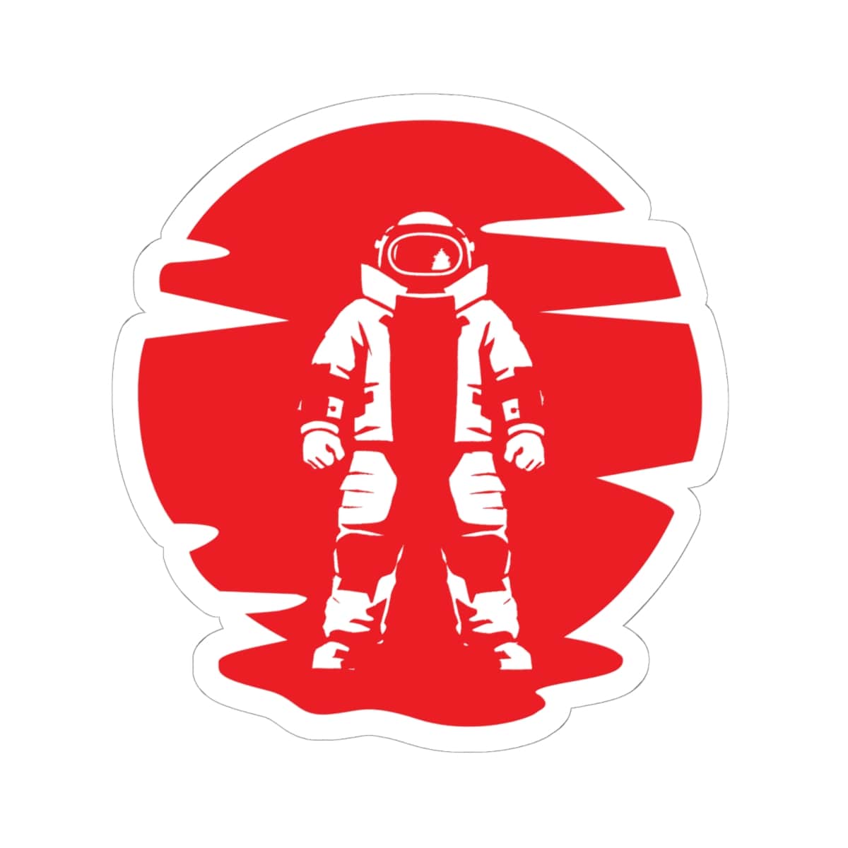 K-Factor Supply Co Bomb Suit Sunset Sticker 6" × 6"