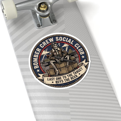 K-Factor Supply Co Bomber Crew Social Club Sticker