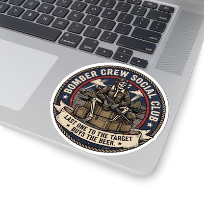 K-Factor Supply Co Bomber Crew Social Club Sticker